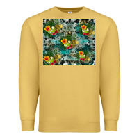 Antique Gold summer fruits Premium Sweatshirt - CowhideDigitalArt