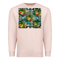 Pale Pink summer fruits Premium Sweatshirt - CowhideDigitalArt