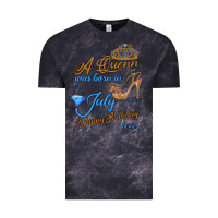 Cloud Black A Queen Was Born In July 24th Happy Birthday Vintage Tee - Bettercallsaul