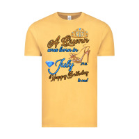Vintage Mustard A Queen Was Born In July 24th Happy Birthday Vintage Tee - Bettercallsaul