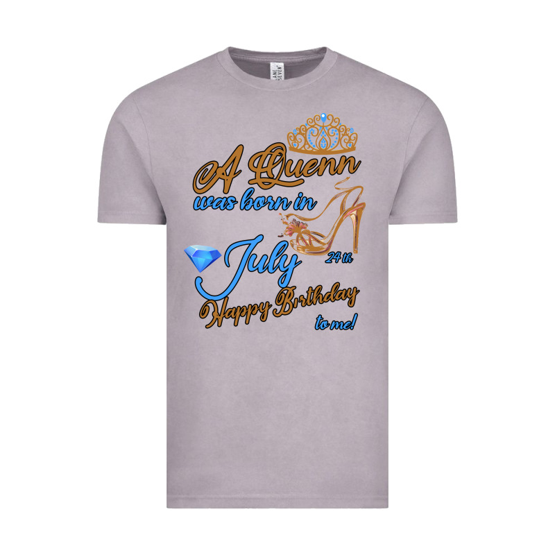 A Queen Was Born In July 24th Happy Birthday Vintage Tee by Bettercallsaul | Teevron
