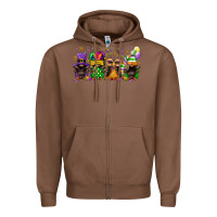 Chestnut mardi gras afro gnomies Zipper Hoodie - FaDigitalArtStudio