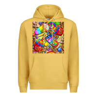 Antique Gold lgbtq pride coffee cups with leopard seamless pattern bbs Premium Hoodie - BundleAndBundleShop