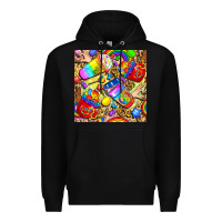 Black lgbtq pride coffee cups with leopard seamless pattern bbs Premium Hoodie - BundleAndBundleShop