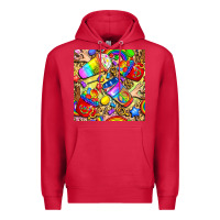 Cardinal lgbtq pride coffee cups with leopard seamless pattern bbs Premium Hoodie - BundleAndBundleShop
