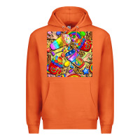 Carrot lgbtq pride coffee cups with leopard seamless pattern bbs Premium Hoodie - BundleAndBundleShop