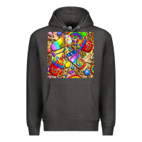 Charcoal Heather lgbtq pride coffee cups with leopard seamless pattern bbs Premium Hoodie - BundleAndBundleShop