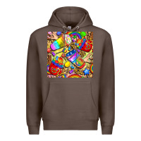 Coffee lgbtq pride coffee cups with leopard seamless pattern bbs Premium Hoodie - BundleAndBundleShop