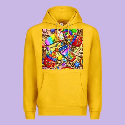 Lgbtq Pride Coffee Cups With Leopard Seamless Pattern Bbs Premium Hoodie Designed By Bundleandbundleshop