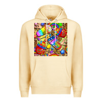 Pina Colada lgbtq pride coffee cups with leopard seamless pattern bbs Premium Hoodie - BundleAndBundleShop