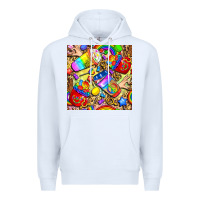 White lgbtq pride coffee cups with leopard seamless pattern bbs Premium Hoodie - BundleAndBundleShop