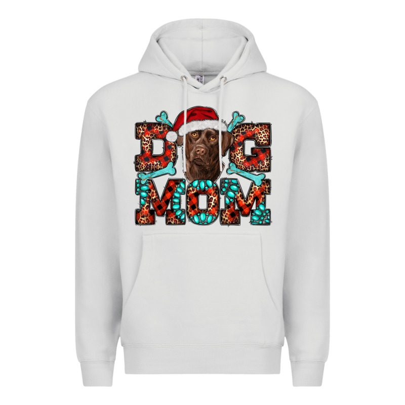 Dog Mom Christmas With Labrador Premium Hoodie by RanaPortraitStore | Teevron