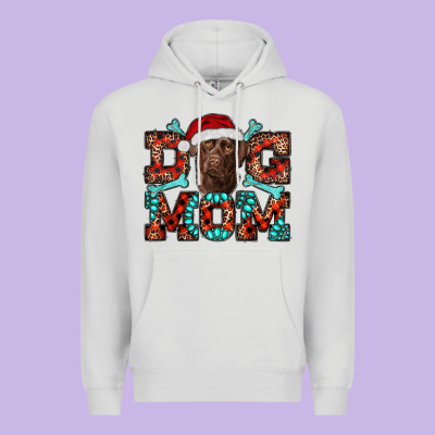 Dog Mom Christmas With Labrador Premium Hoodie Designed By Ranaportraitstore