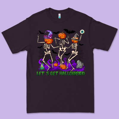 Let S Get Halloweird Premium Tee Designed By Nancycooperartshop