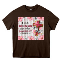 Chocolate Brown christian Heavy Core Tee - MaliasSmallBusiness