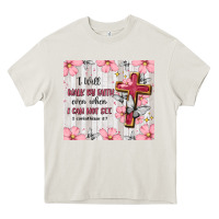 Cream christian Heavy Core Tee - MaliasSmallBusiness