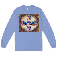 Colony Blue American mom Long Sleeve Tee - TumblerDesignByShophia