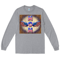 Heather Grey American mom Long Sleeve Tee - TumblerDesignByShophia