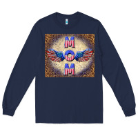 Navy American mom Long Sleeve Tee - TumblerDesignByShophia