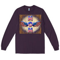 Plum American mom Long Sleeve Tee - TumblerDesignByShophia
