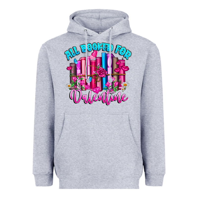 All Booked For Valentines Heavyweight Hoodie by CowhideDigitalArt | Teevron