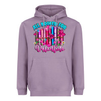 Lavender All Booked For Valentines Heavyweight Hoodie - CowhideDigitalArt