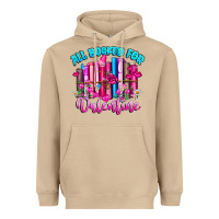 Mushroom All Booked For Valentines Heavyweight Hoodie - CowhideDigitalArt