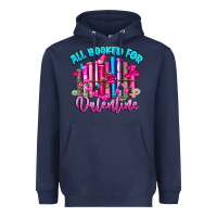 Navy All Booked For Valentines Heavyweight Hoodie - CowhideDigitalArt