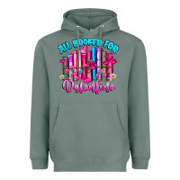 Sage All Booked For Valentines Heavyweight Hoodie - CowhideDigitalArt