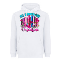 White All Booked For Valentines Heavyweight Hoodie - CowhideDigitalArt