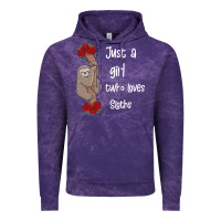 Just A Girl Who Loves Sloths Vintage Hoodie | Teevron