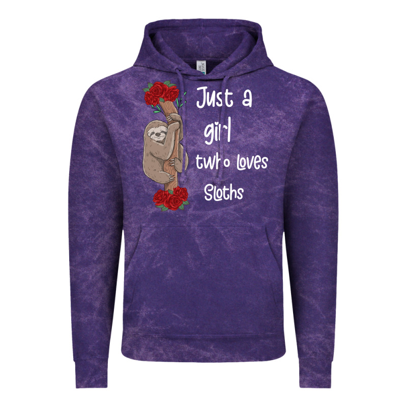 Just A Girl Who Loves Sloths Vintage Hoodie by Bettercallsaul | Teevron
