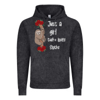 Vintage Black just a girl who loves sloths Vintage Hoodie - Bettercallsaul