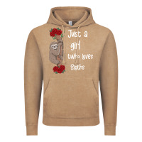 Vintage Coffee just a girl who loves sloths Vintage Hoodie - Bettercallsaul