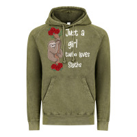 Vintage Olive just a girl who loves sloths Vintage Hoodie - Bettercallsaul
