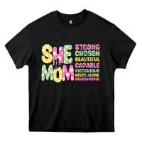 Black she is mom Heavy Core Tee - JahusDesignShop