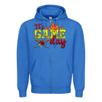 True Royal It's Game Day Softball Zipper Hoodie - BundleAndBundleShop