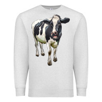 Oatmeal Heather Holstein Bull Premium Sweatshirt - LillyAllenDesigns