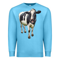 Ocean Blue Holstein Bull Premium Sweatshirt - LillyAllenDesigns