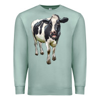 Seafoam Holstein Bull Premium Sweatshirt - LillyAllenDesigns