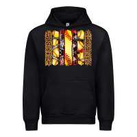 Black softball serape leopard cowhide glitter brushstrokes Urban Hoodie - Artiststas