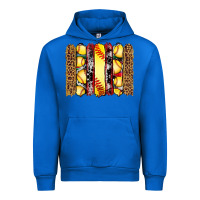 Cobalt softball serape leopard cowhide glitter brushstrokes Urban Hoodie - Artiststas