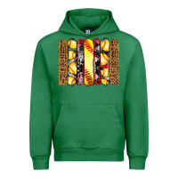 Emerald softball serape leopard cowhide glitter brushstrokes Urban Hoodie - Artiststas