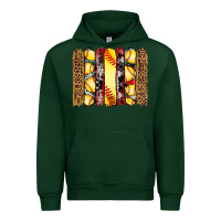 Forest Green softball serape leopard cowhide glitter brushstrokes Urban Hoodie - Artiststas