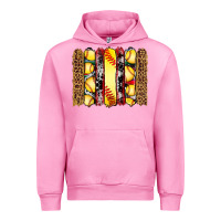 Fuchsia Pink softball serape leopard cowhide glitter brushstrokes Urban Hoodie - Artiststas