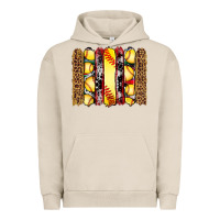 Pigment French Oak softball serape leopard cowhide glitter brushstrokes Urban Hoodie - Artiststas
