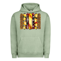 Pigment Oil Green softball serape leopard cowhide glitter brushstrokes Urban Hoodie - Artiststas