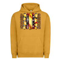 Softball Serape Leopard Cowhide Glitter Brushstrokes Urban Hoodie | Teevron