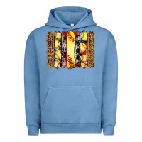 Pigment Pebble Blue softball serape leopard cowhide glitter brushstrokes Urban Hoodie - Artiststas
