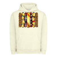 Pigment Pistachio softball serape leopard cowhide glitter brushstrokes Urban Hoodie - Artiststas